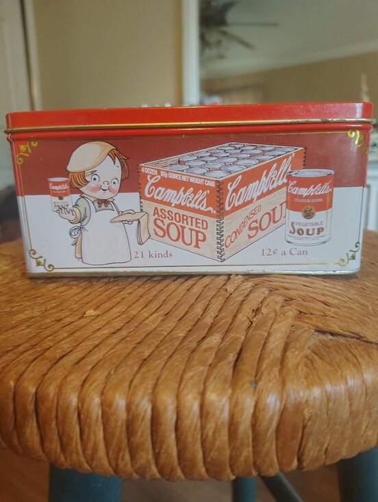 Campbell assorted soup tin Other - Vintage Red Soup Decorative Tin